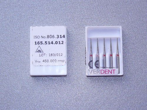 Диамантени борери VERDENT 858F FG.012 -5бр.