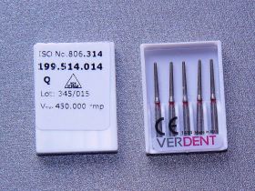 Диамантени борери VERDENT  852F FG.014  -5бр.